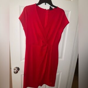 Worthington Vibrant Red Midi Dress